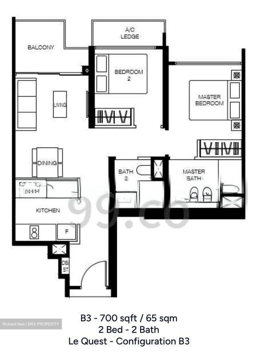 Le Quest (D23), Apartment #580047281